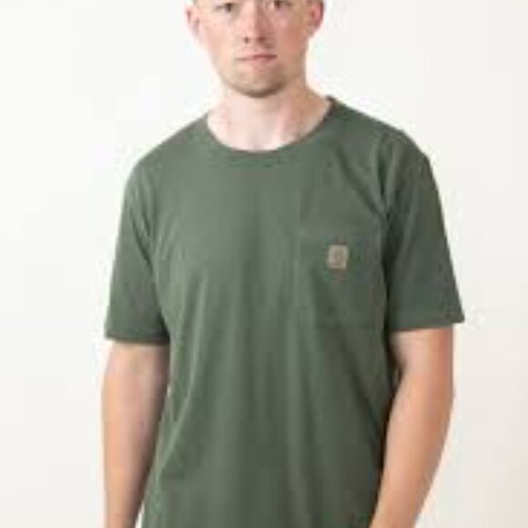Carhartt Men's Green Loose Fit/Relaxed Fit Short Sleeve Pocket T-Shirt - Workwea - Picture 1 of 7